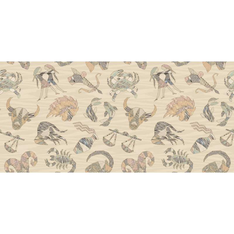 Rouleau double 4 constellations Missoni, Crème