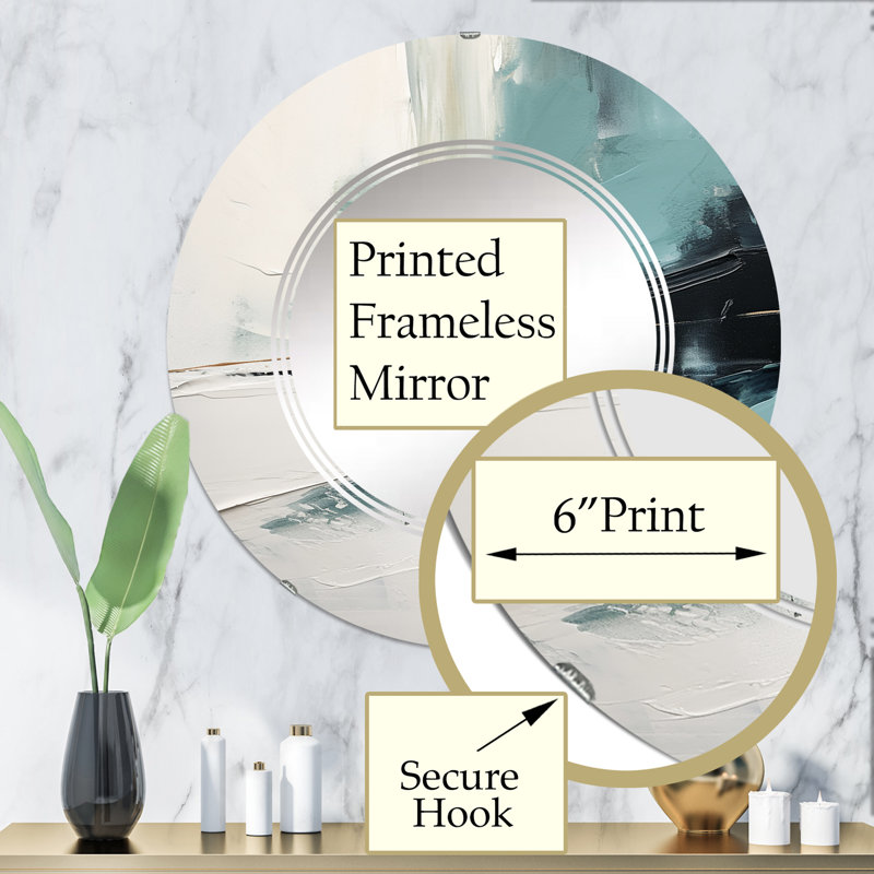 Miroir mural Wiebren, 32 po x 32 po