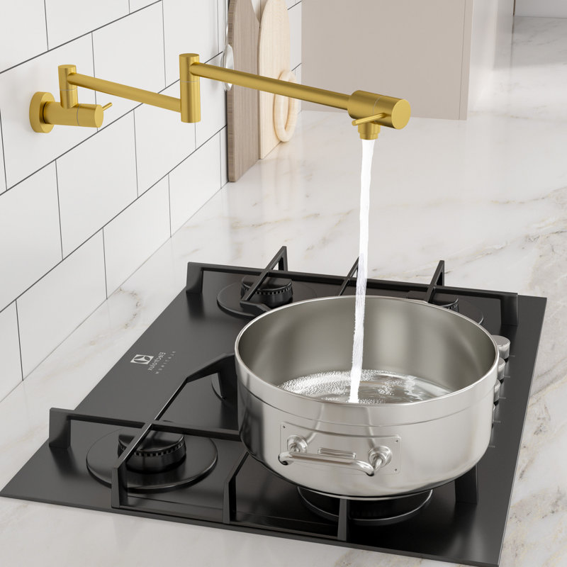 Logmey Kitchen Faucet, Gold