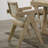 Contemporary Oak Veneer 7pc Dining Set