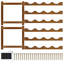 Wine Bottle Rack Brown