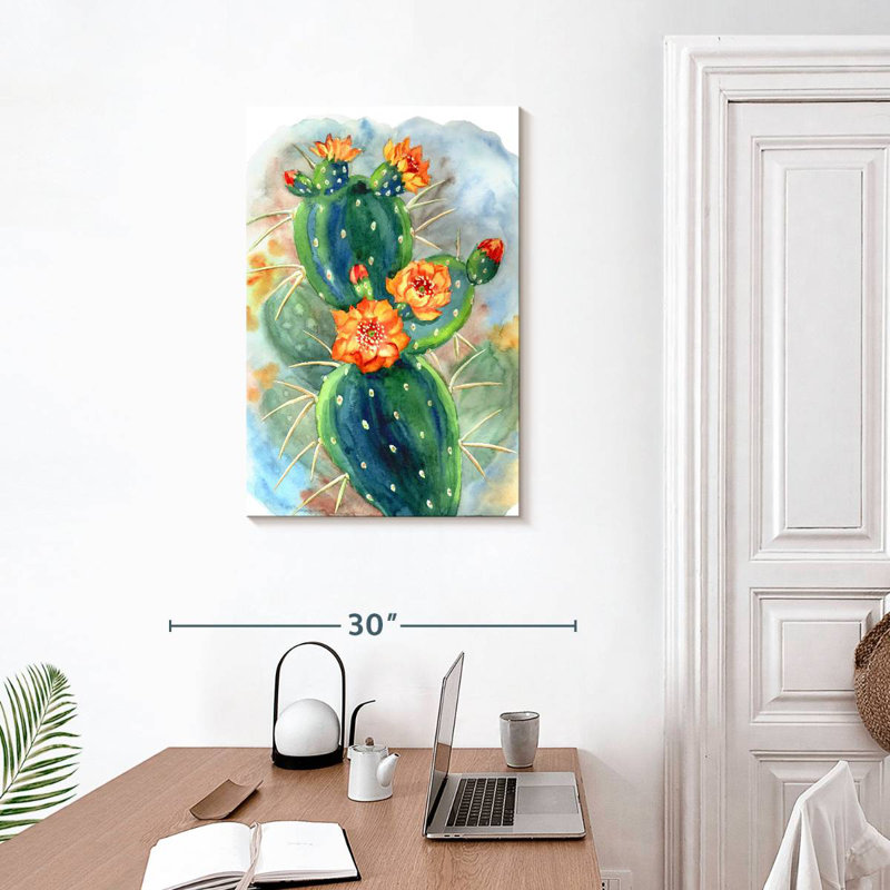 Harnek Prickly Pear Cactus, 30" H x 20" W