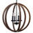 Silsden 4 - Light Wood Dimmable Globe Chandelier