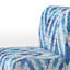 Fauteuil de chambre d'appoint à motif géométrique Blue Galaxy