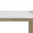 Tabitha 66"W Rectangular White Faux Marble Top Dining Table In Light Oak Finish