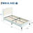 Upholstered Twin&Extra-long Twin Daybed Frame for KidsWith Led Lights & Storage Drawer, Twin Platform Bed with Carton Ears Shaped Headboard, Wood-1842918099