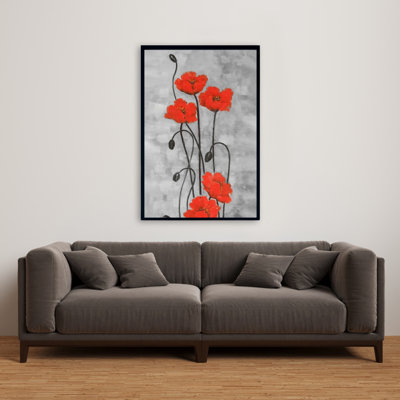 «Long Stem Flowers» sur toile