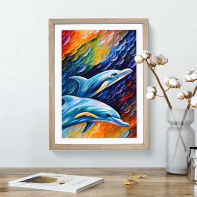 Two Dolphin No.3 - Wall Art