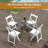 Red Barrel Studio® 12 Pack Resin Folding Chairs With Padded Seat All-weather Resin Frame Patio
