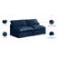 Causeuse modulaire en velours Atis-1622273952