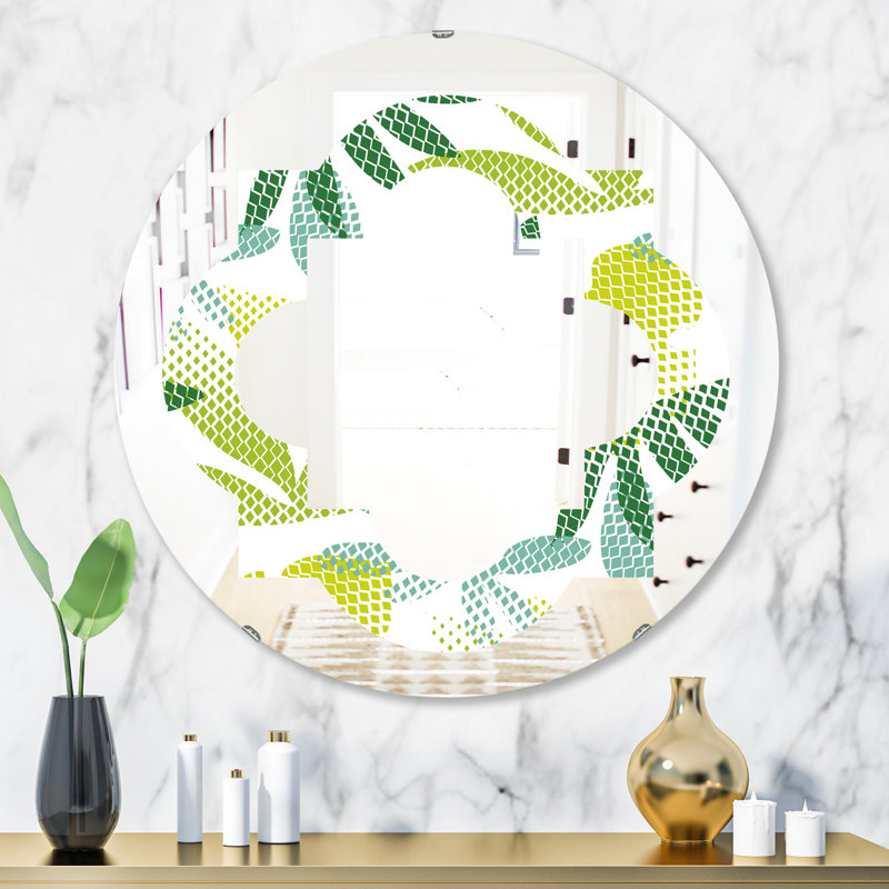 Miroir mural Quatrefoil Tropical Botanicals III, H 31,5 po x l po