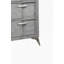Commode 5 tiroirs en placage assorti gris