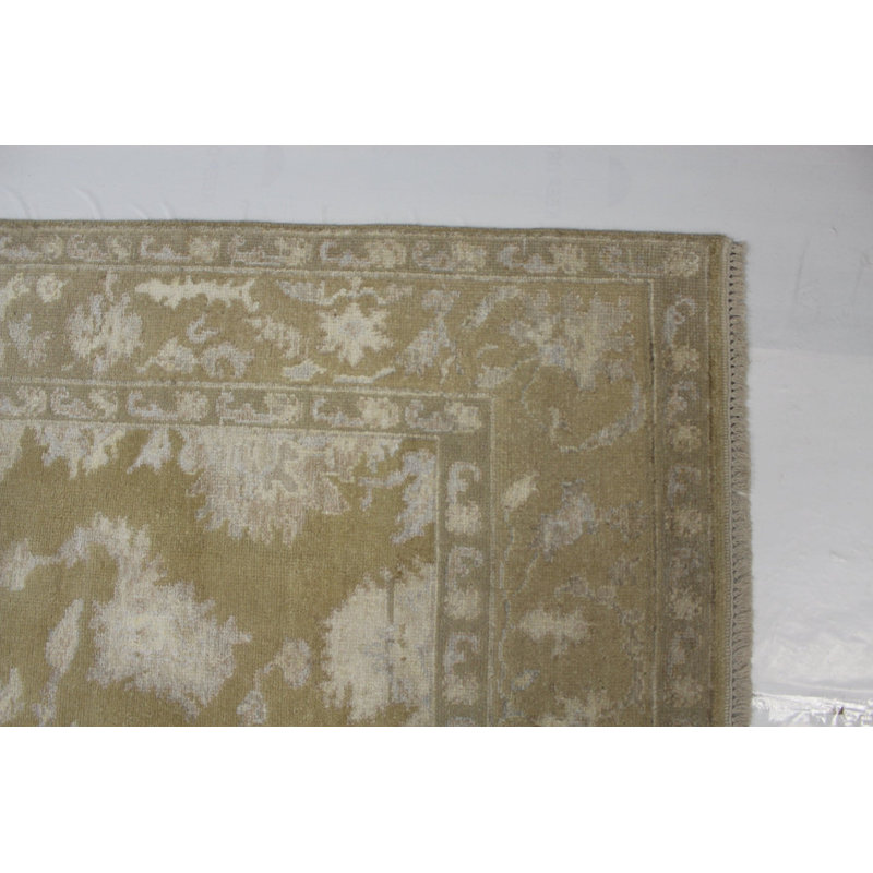 Hand Woven Cotton and Wool Oriental Area Rug