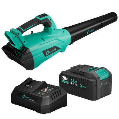 Leaf Blower Cordless - 700CFM Electric Leaf Blowers with 20V 4.0Ah Batteries and Charger, 250MPH Variable Speed Powerful Blowing, Handheld Brushless Leaf Blower for Yard Patio Outdoor