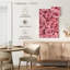 Bouquet de roses roses - impression sur toile tendue-1651230580