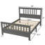 Lit plateforme en bois avec tête de lit et pied de lit Oberlander-2110262699-2110262692-2067774100