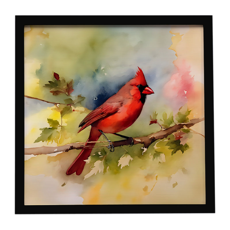 Cardinal Framed Metal Print