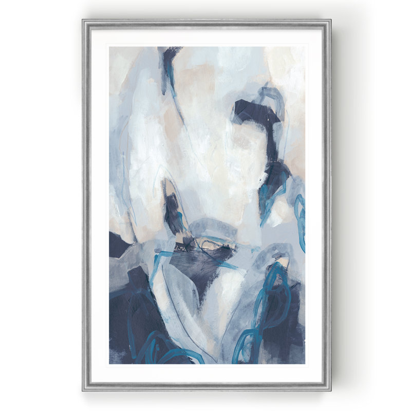 «Blue Process II», reproduction sur toile, H 18,5 po x l 24,5 po, Impression encadrée, Silver