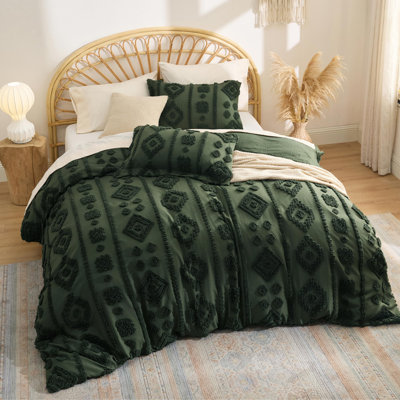 Bedsure Comforter Set-Bow Tufted