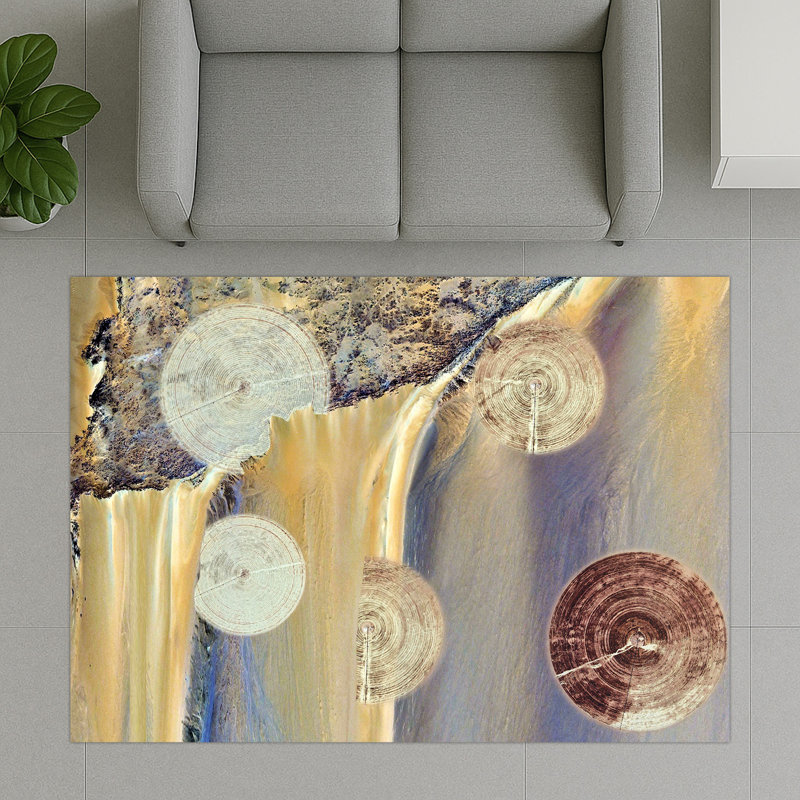 Geometric Area Rug, Rectangle 140 x 200 cm