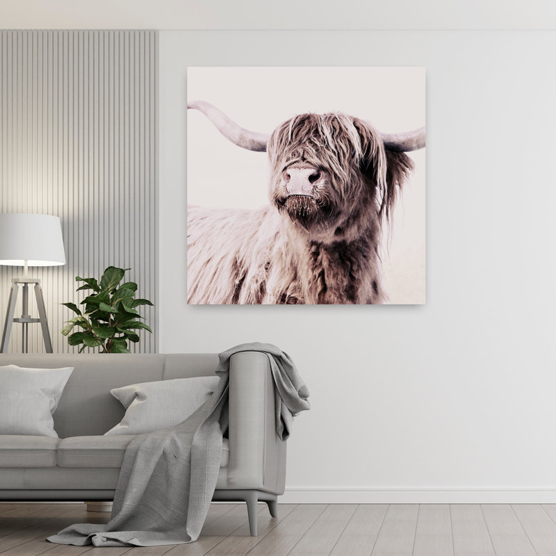Art mural abstrait contemporain Highland, H 48 po x l 48 po