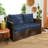 Sunbrella Outdoor Solid Loveseat Pillow and Cushion Set-238342598
