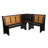 Alleris 6 - Person Pine Trestle Dining Set-1796086476