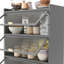 Garde-manger en acier à 6 niveaux avec prise de courant et tablettes réglables, idéal pour la salle à manger - porte à rabat de 73 po de hauteur, fabrication-973764532
