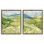 Ensemble de toile flottante 2 pièces Meadow with Rolling Hills, design par Victoria Barnes