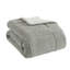 Ensemble de literie Feathersoft, édredon en polyester gris avec sherpa, idéal pour la maison