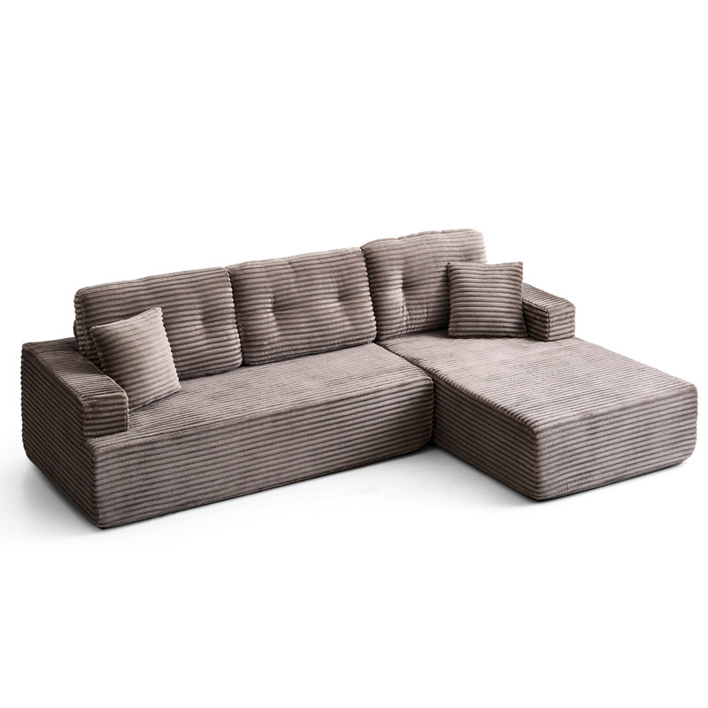 Canapé modulaire en L 4 po
