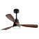 48 Inch Wood Ceiling Fan With 3 Solid Wood Blades Remote Control Reversible Dc Motor For Living Room