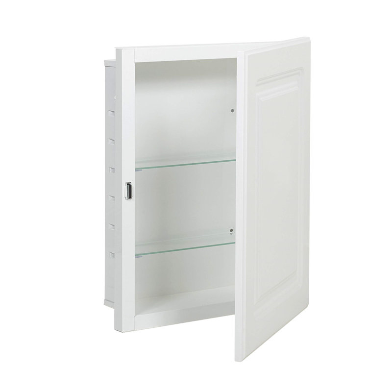 Armoire de salle de bain encastrée avec 2 tablettes réglables l 16 po x H 20 po x P 4,88 po Brookshire