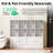40" H 12 Cube Bookcase with 4 Doors and Adjustable Shelves-1022638380
