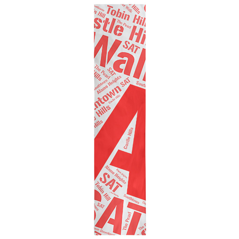 Chemin de table blendtable en coton, 90 po x 16 po, Rouge, San Antonio