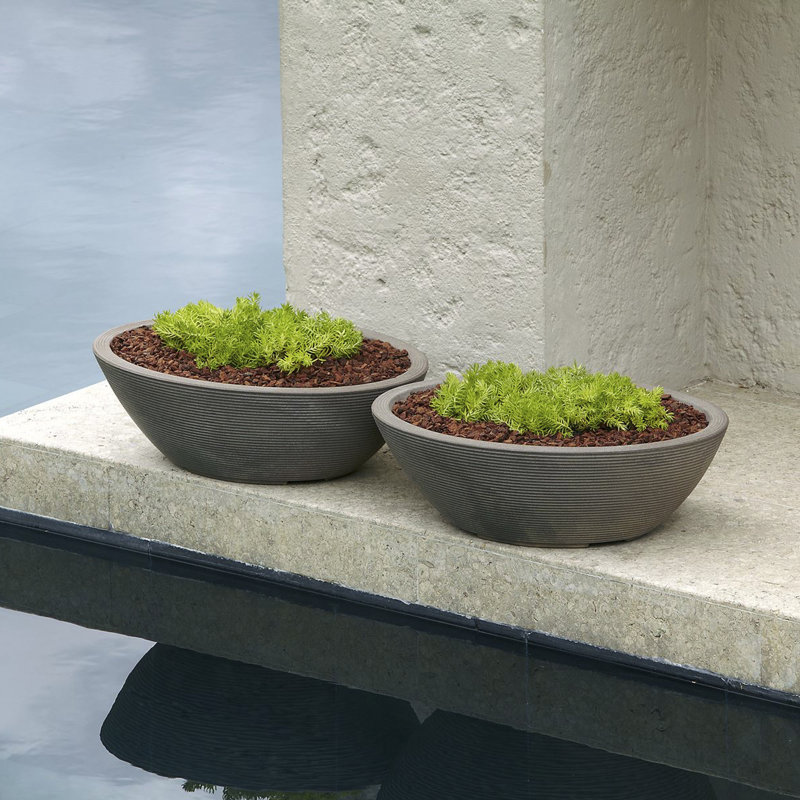 Delano Planter, 10" H x 30" W x 21.1" D, Old Bronze