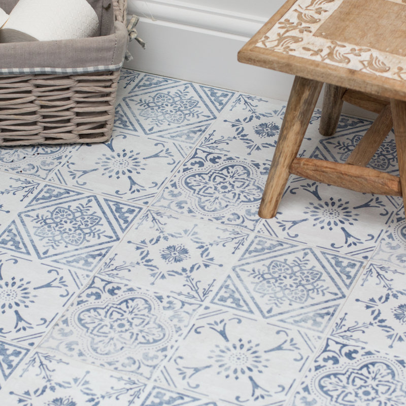 Bonnett Vintage 30.48cm x 30.48cm Self-adhesive Vinyl Floor Tile