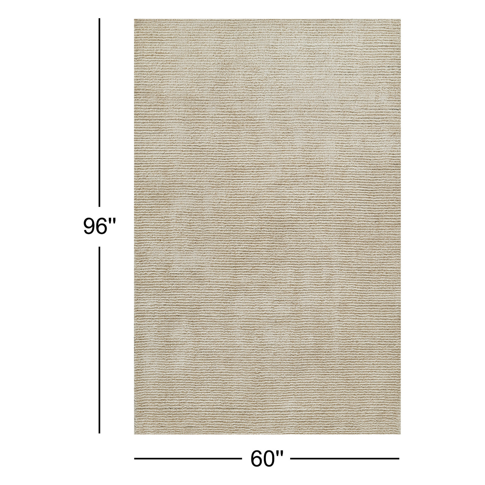 Wilda Hand-Tufted Wool Rug, Rectangle 5' x 8'