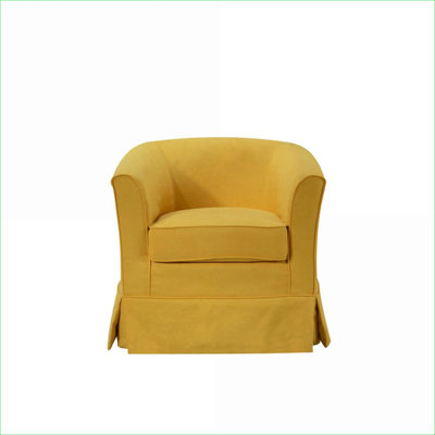 Fauteuil d'appoint pivotant 28 pouces en tissu tissé pour adultes, sièges de salon