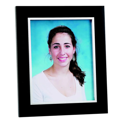 Black Solid + Manufactured Wood Picture Frame
