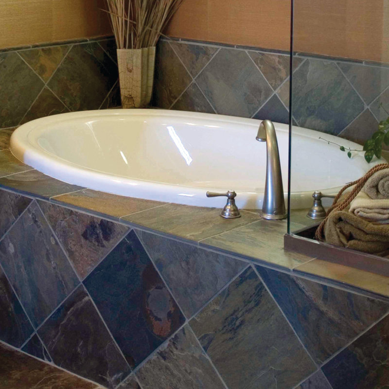 Builder Oval 72'' x 42'' Soaking Acrylic Bathtub, Bone
