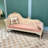82.68"French solid wood upholstered queen-sized chair