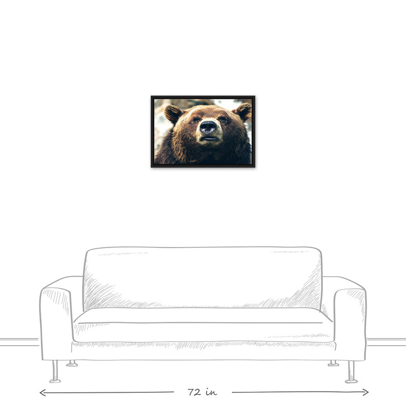 «Grizzly Bear», reproduction sur toile, H 17,75 po x l 25,75 po x P 1,75 po