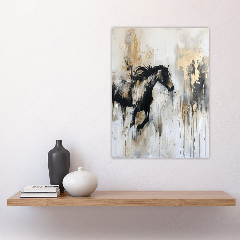 Wild Horse Fantasy Bright Oil Painting Wall Art Print