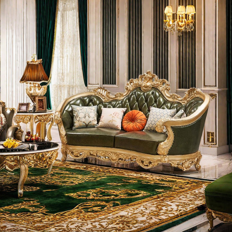 American Style Cowhide Luxury Sofa