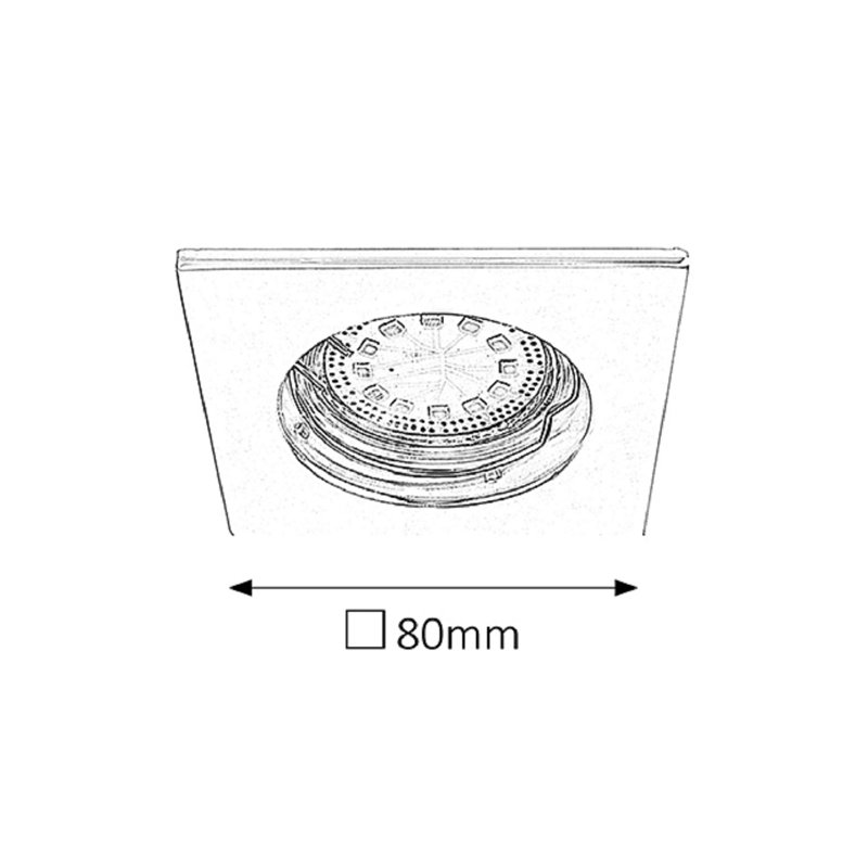 Ealing 8cm Recessed Lighting Kit, Silber