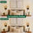  DAKAFUL Flush Mounted Wall Sconces with Clear Glass Shades, Farmhouse Vintage Armed Sconce for Bedroom, Hallway, or Living Room (Set of 2)-114357208