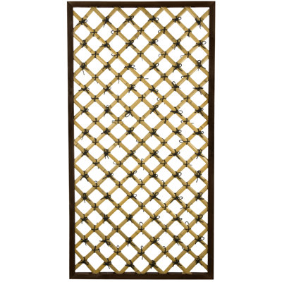 Wood Lattice Panel Trellis