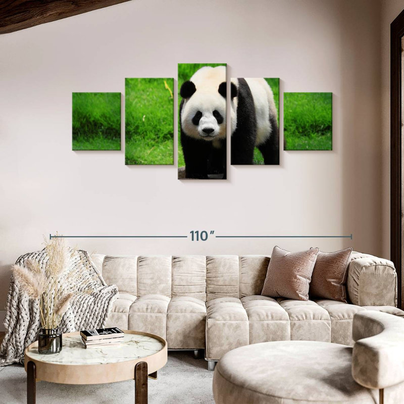 Strolling Panda, 42" H x 92" W