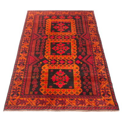 Teimani Black Rug 4'5" x 7'9"